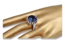 Anillo Zafiro Plata de ley 925 Estilo vintage vrc035s